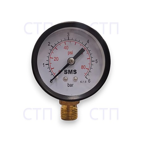 Манометр верт.1/4*50мм 6бар SMS-335V
