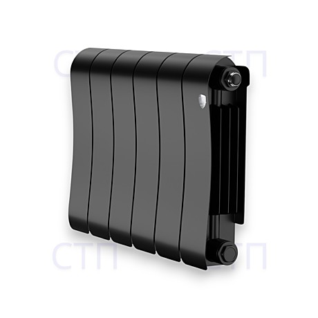 Радиатор биметаллический Royal Thermo Infinity 300 Noir Sable - 6 секц.