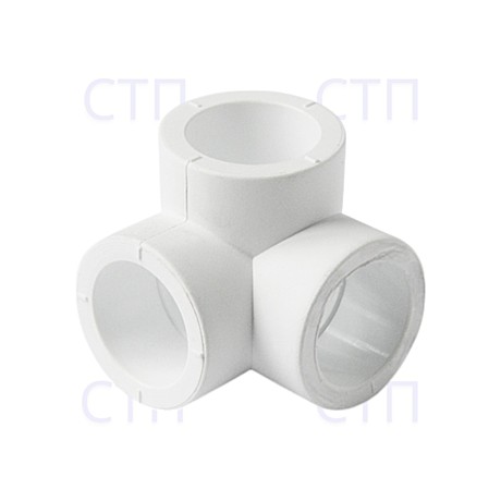 Тройник двухплоскостной 25x25x25 ППР