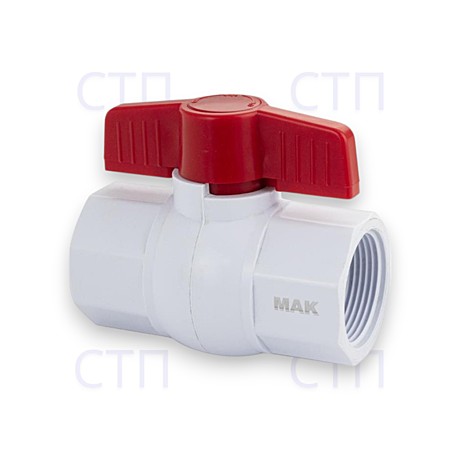 Кран шаровый 1/2г*1/2г бабочка МАК-470