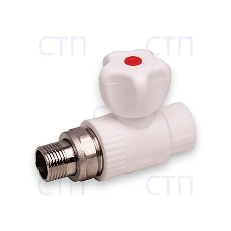 Кран шаровый радиаторный I-TECH.20*1/2 с рез.отв ППР