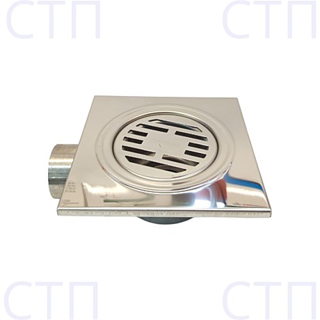 Трап 50 горизонт.150*150 Z-2126,Санакс-00023 хром