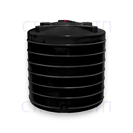 Terra RV1000 бак для воды, круглый - чёрный