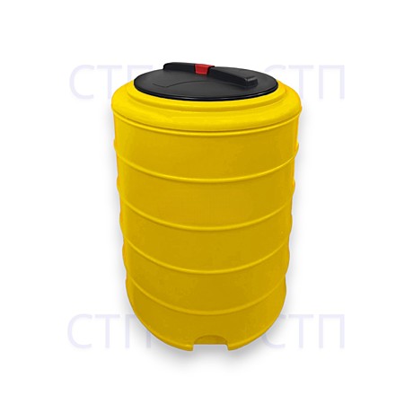 Terra RVP200 бак для воды, круглый с рёбрами - жёлтый