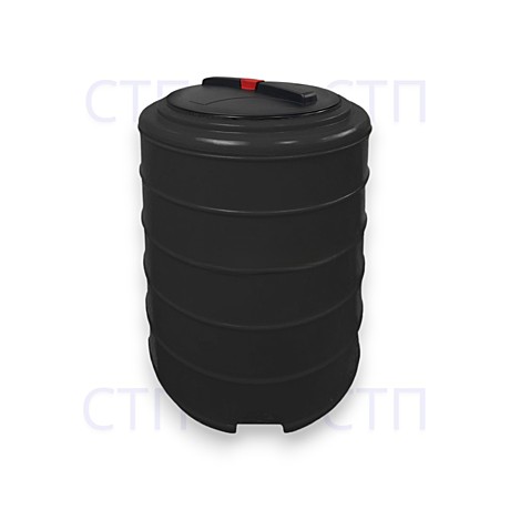 Terra RVP200 бак для воды, круглый с рёбрами - чёрный