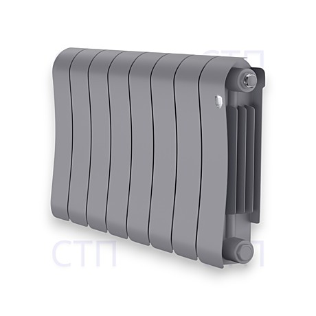 Радиатор биметаллический Royal Thermo Infinity 300 Silver Satin - 8 секц.