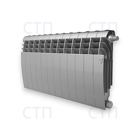 Радиатор Royal Thermo BiLiner 350 Silver Satin VR80 - 12 секц.