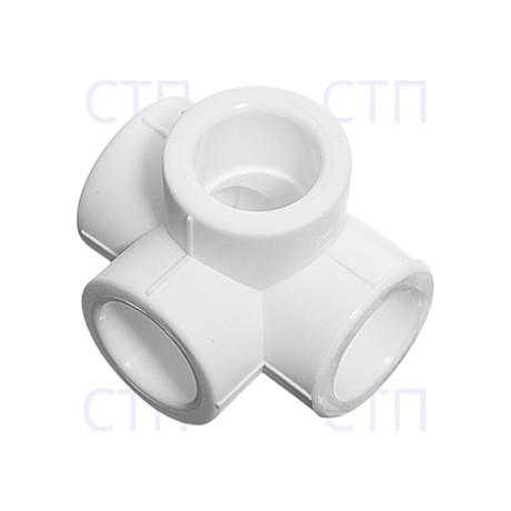 Крестовина двухплоскостная 25x25x25x25 ППР