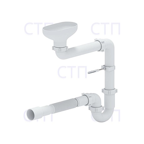 Сифон М Ани-DR-0115 11/2*40/50 прямоточный с разрывом струи с гт